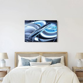 Kék absztrakció képe (90x60 cm)