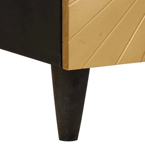Éjjeli asztal Fekete és Arany 40 x 33.5 x 46 cm