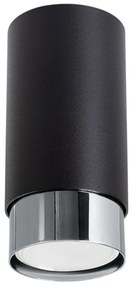 Fekete-ezüstszínű mennyezeti lámpa Crown – Sollux