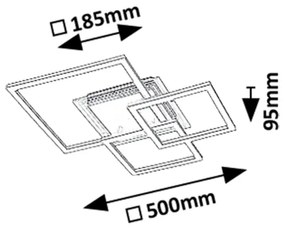 Rabalux 71371 - LED mennyezeti lámpatest OTTAVIA LED/40W/230V 3000K