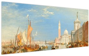 Kép - Joseph Mallord William Turner, Venice the Dogana and San Giorgio Maggiore, reprodukciók (120x50 cm)