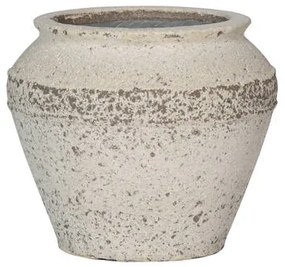 Pottery Pots Eros, krétafehér, többféle méretben – fazekas edények méretek: S: ⌀ 33 x 28 cm