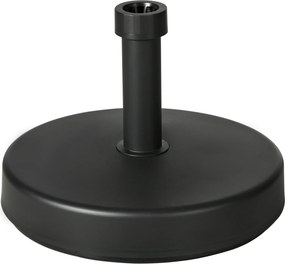 Outsunny Kerti Napernyő Álma PP Műanyag, max 18kg Súly, Ø45x33 cm, Fekete | Aosom