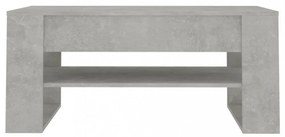 betonszürke szerelt fa dohányzóasztal 102 x 55 x 45 cm