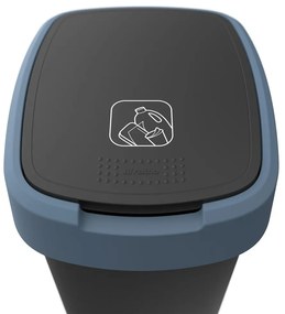 Szemetes újrahasznosított műanyagból 50 l Twist - Rotho