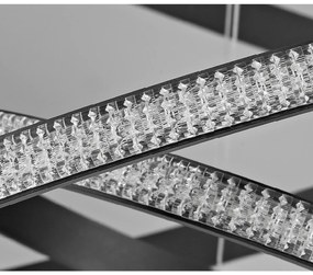 Nova Luce több ágú függeszték, fekete, 3000K melegfehér, beépített LED, 1x62W, 3586 lm, 9481093