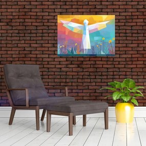 Kép - Virágok őrzője (70x50 cm)