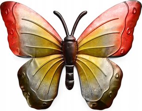 Fém pillangó fali dekoráció Butterfly 40 cm különböző színek Piros