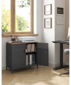 FIRA komód fekete/barna színben