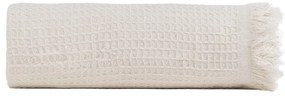 Krémszínű újrahasznosított pamut ágytakaró 260x280 cm Honeycomb – Ixia