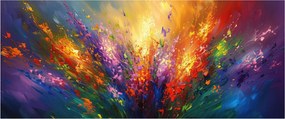 Kép - A virágok absztrakciója (120x50 cm)