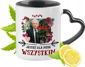 Jaroslaw Kaczynski Pis Bögre Fekete, Szív Alakú Füllel Ajándék