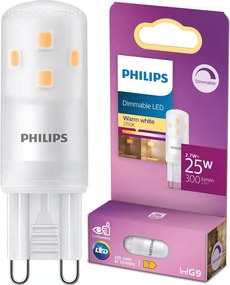 Led izzó G9 Kapszula 2.7W 25W 300lm 2700K Meleg fényerőszabályozható Philips