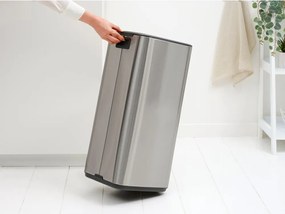Matt ezüstszínű acél pedálos szemetes 30 l Bo – Brabantia
