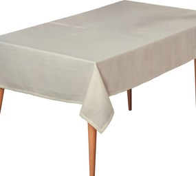 Plain 160 asztalterítő 155 × 160 cm, krémszínű