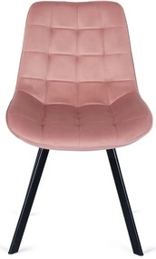 Rózsaszín Bársony Étkezőszék RICK