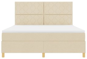 Box Spring Ágy Matraccal Krém Szuper Király Szövet