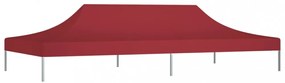 burgundi vörös tető partisátorhoz 6 x 3 m 270 g/m²