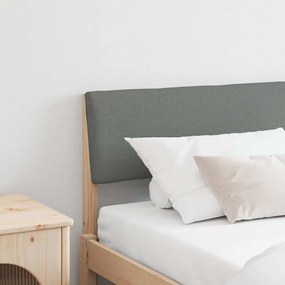 Kárpitozott fejtámla Sötétszürke 180 cm Tömör fenyőfa