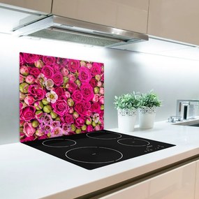 Üveg vágódeszka Roses 60x52 cm