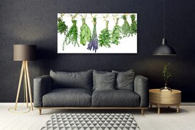 Fali üvegkép Szirmok virágok Gyógynövények 100x50 cm