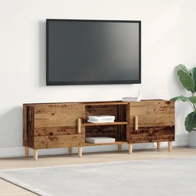 TV Szekrény Régi Fa 150x30x50 cm Műanyag Fa