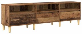 TV szekrény fiókkal Régi fa 150 x 30 x 45 cm Faanyag