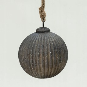 Üveggömb Rustic Black 10 cm, karácsony 10x10x10 cm