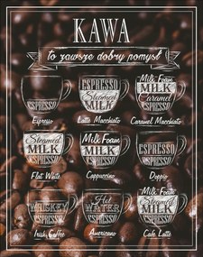Kávé poszter 21x30 cm nyomtatás kép #159