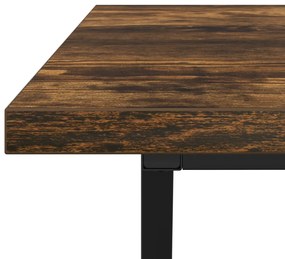 Füstölt Tölgy Dohányzóasztal 100x50x40 cm Műgyanta és Fém