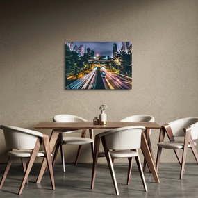 Egy éjszakai város képe (70x50 cm)