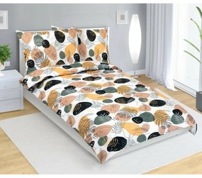 Bellatex Pebble pamut ágyneműhuzat mustár, 140 x 220 cm, 70 x 90 cm, 140 x 220 cm, 70 x 90 cm