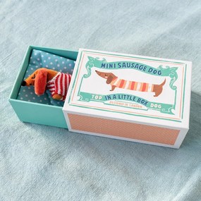 Plüssjáték Mini Sausage Dog in a Little Box – Rex London