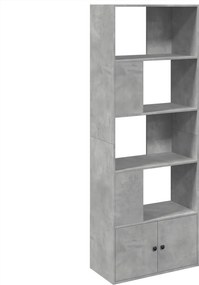 vidaXL betonszürke szerelt fa könyvespolc 70 x 36 x 189 cm