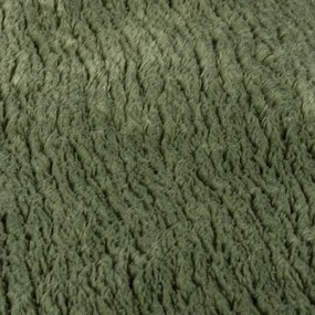 Sötétzöld szintetikus szőrme szőnyeg 120x170 cm Faroe Wool Look Fur – Flair Rugs