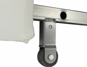 Ülőgarnitúra, fehér/szürke melír, balos, MINERVA