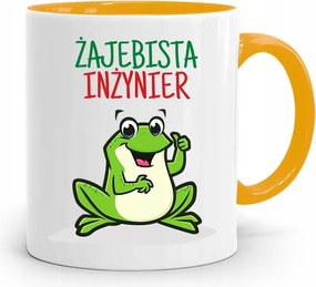 Mérnöknek Sárga Ajándék Bögre fényképes nyomtatással