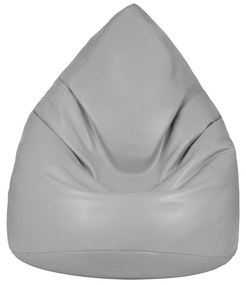 Mini babzsák szürke színű ökobőrből