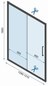 Zuhanykabin REA Rapid Slide Chrome