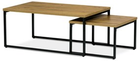 Set de mese pentru cafea în picioare din 2 piese, culoare stejar sălbatic CT-619