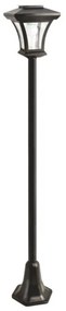 Baterie Centrum Napelemes kültéri LED-lámpa, 1,2 V, 1800 mAh, IP44, fekete BC0403