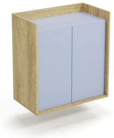 MOBIUS szekrény 2D szín: hikora tölgy/világoskék