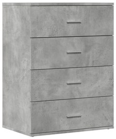 2 db betonszürke szerelt fa tálalószekrény 60 x 39 x 80 cm