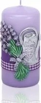 Dekoratív Gyertya Illatos Levendula Oszlop 50x100 Bartek Candles