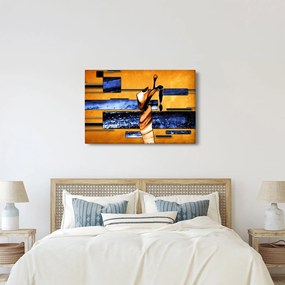 Egy absztrakt festmény képe (90x60 cm)