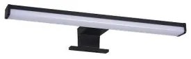 LED lámpatest , tükörvilágítás , 8 Watt , 40 cm , természetes fehér , fekete , IP44 , ASTIM