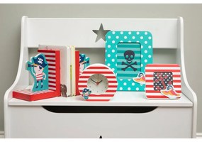 Piros-türkiz fa képkeret szett 2 db-os 12x12 cm Pirate – Premier Housewares