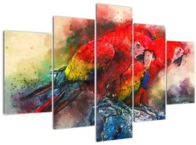 Vörös ara papagájok képe (150x105 cm)