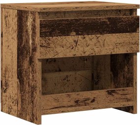 vidaXL antik fa szerelt fa éjjeliszekrény 40 x 30 x 39 cm