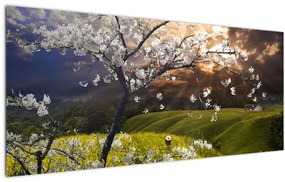 Kép - Virágzó fa az országban (120x50 cm)